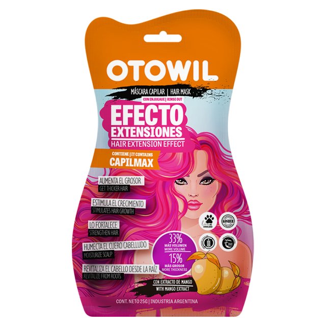Mascara Capilar Efecto Extensiones con Enjuague