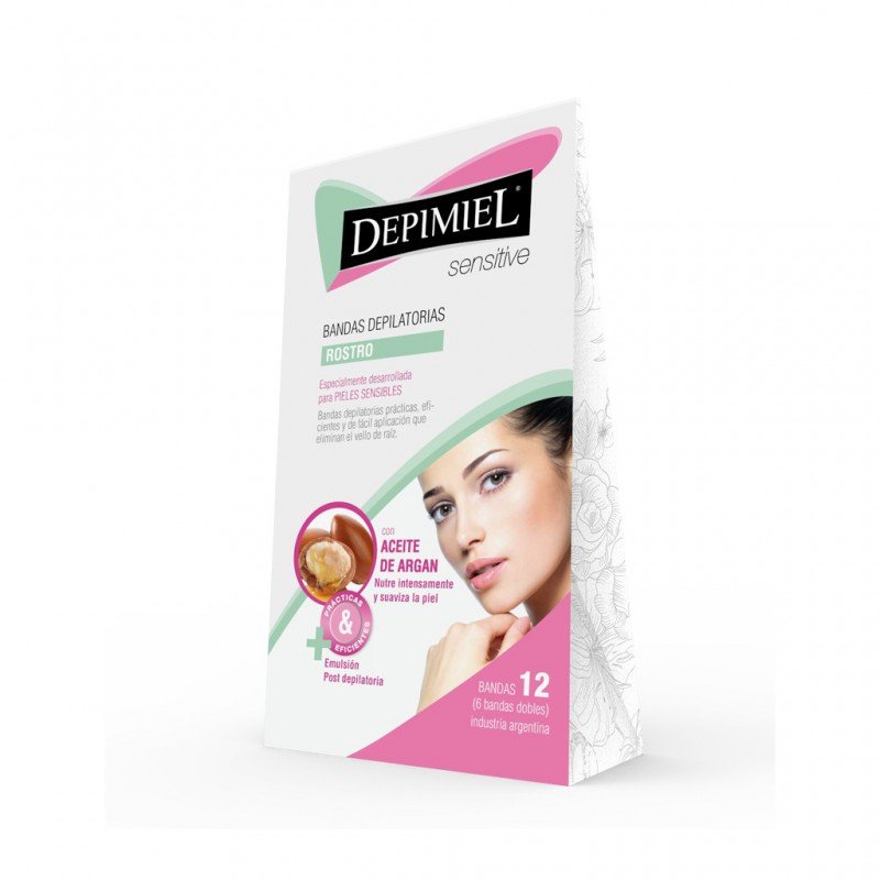Cera en bandas para rostro Sensitive x 5gr