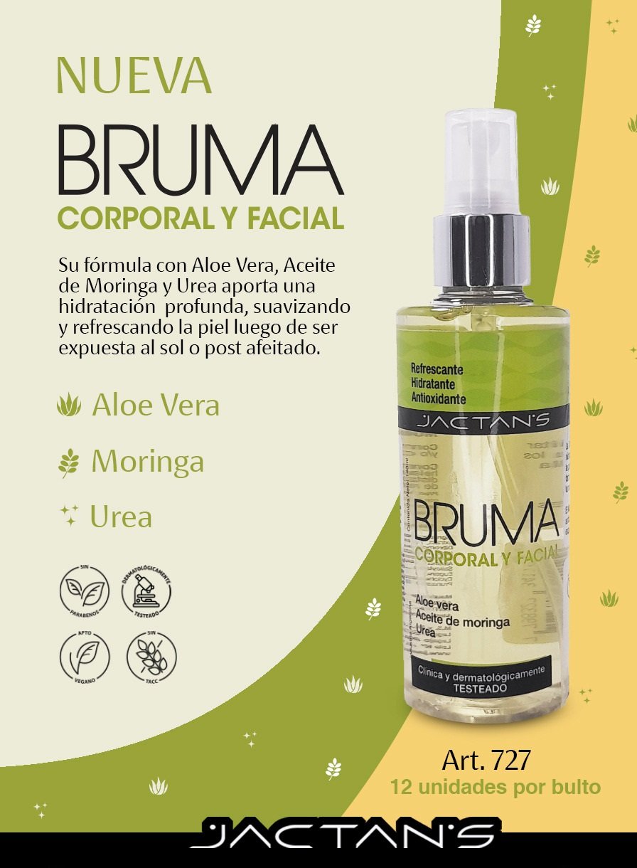 Bruma corporal y facial  x140ml