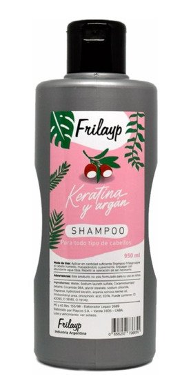 Shampoo Keratina + Argan x 970 ml