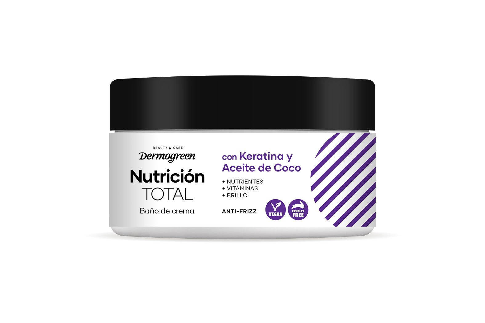 Baño de Crema Nutricion Total  Keratina + Aceite de Coco x 300 gr