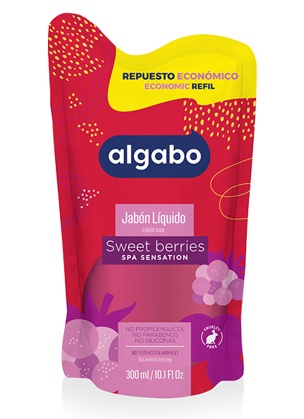 Repuesto jabon Liquido x 300ml Frutos del Bosque