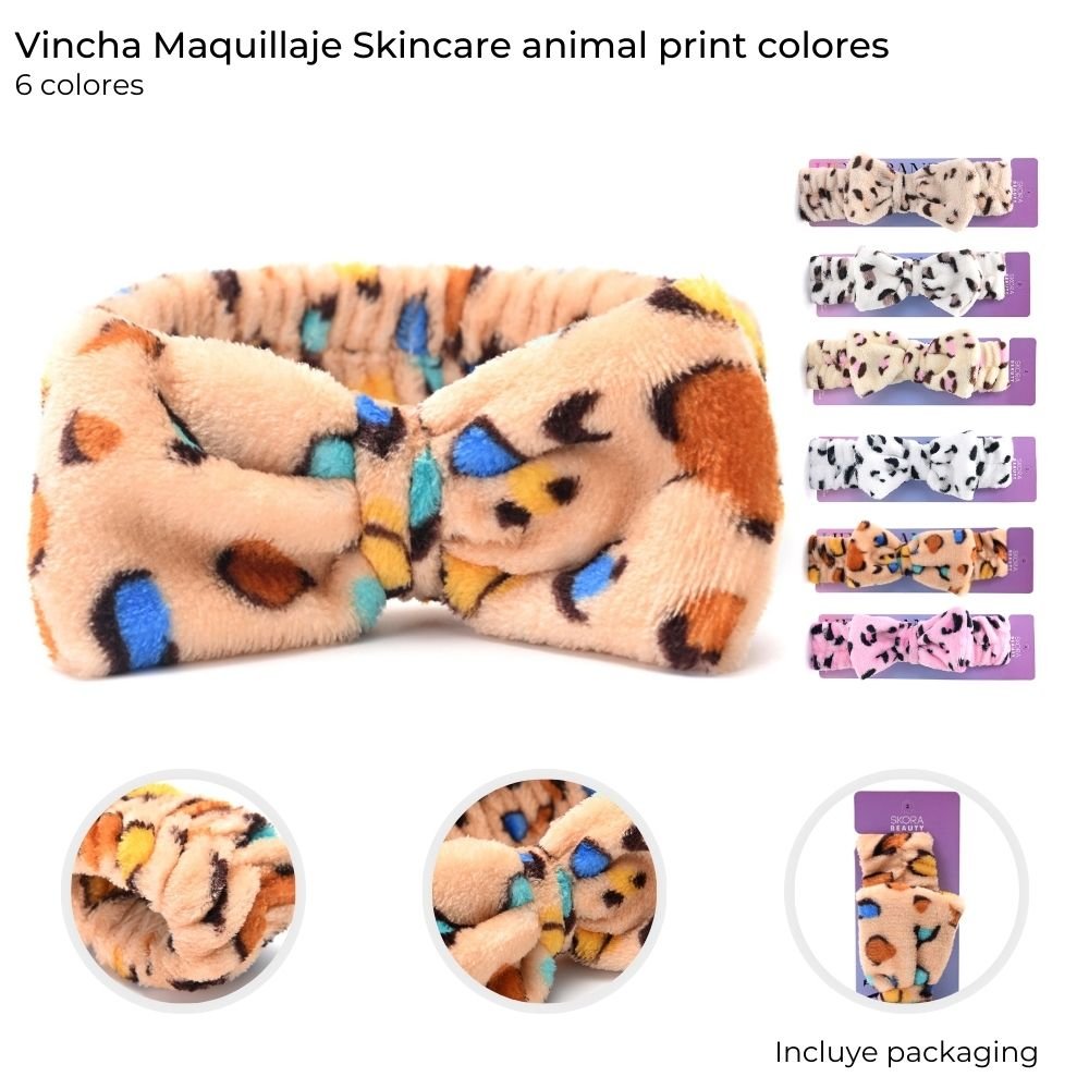 Vincha para Maquillaje Animal Print art 38940