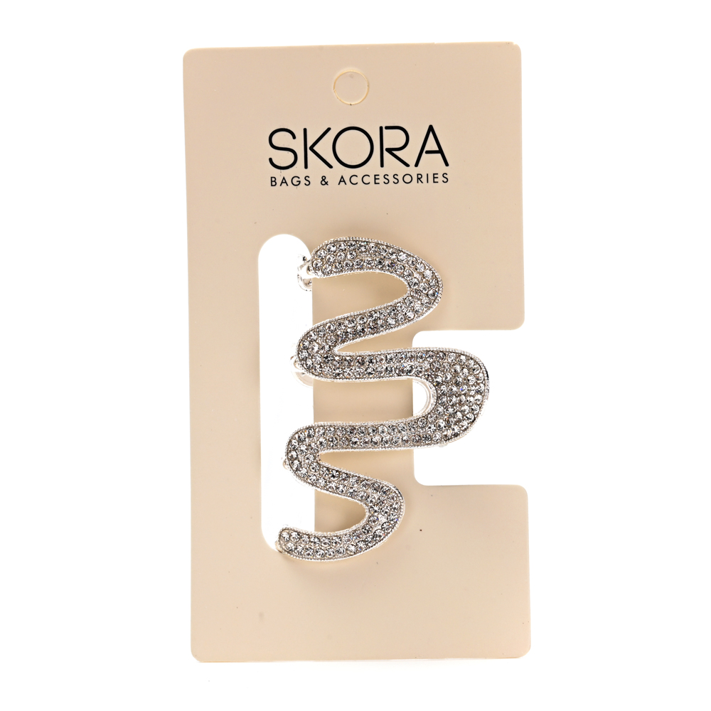 Broche Onda Strass 5 cm 41394