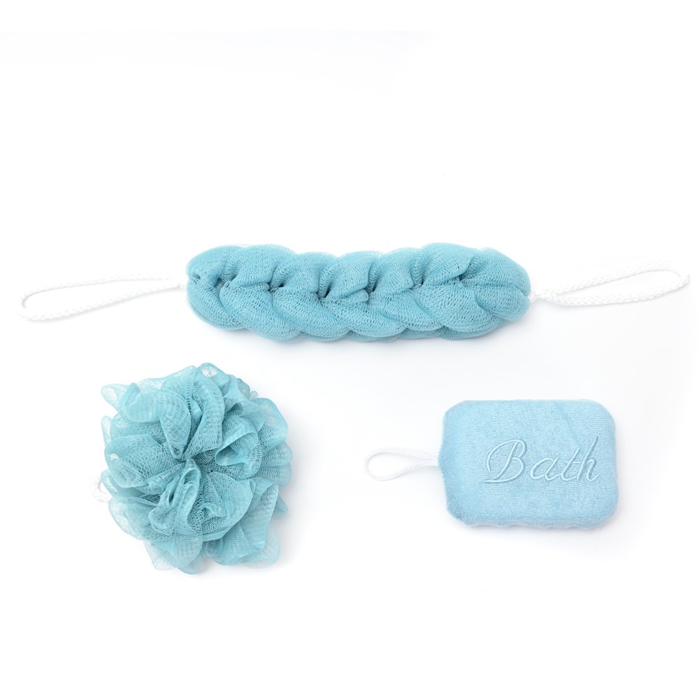 Set de Ducha x 3 Spa Esponja, Exfoliante y Espalda 38942