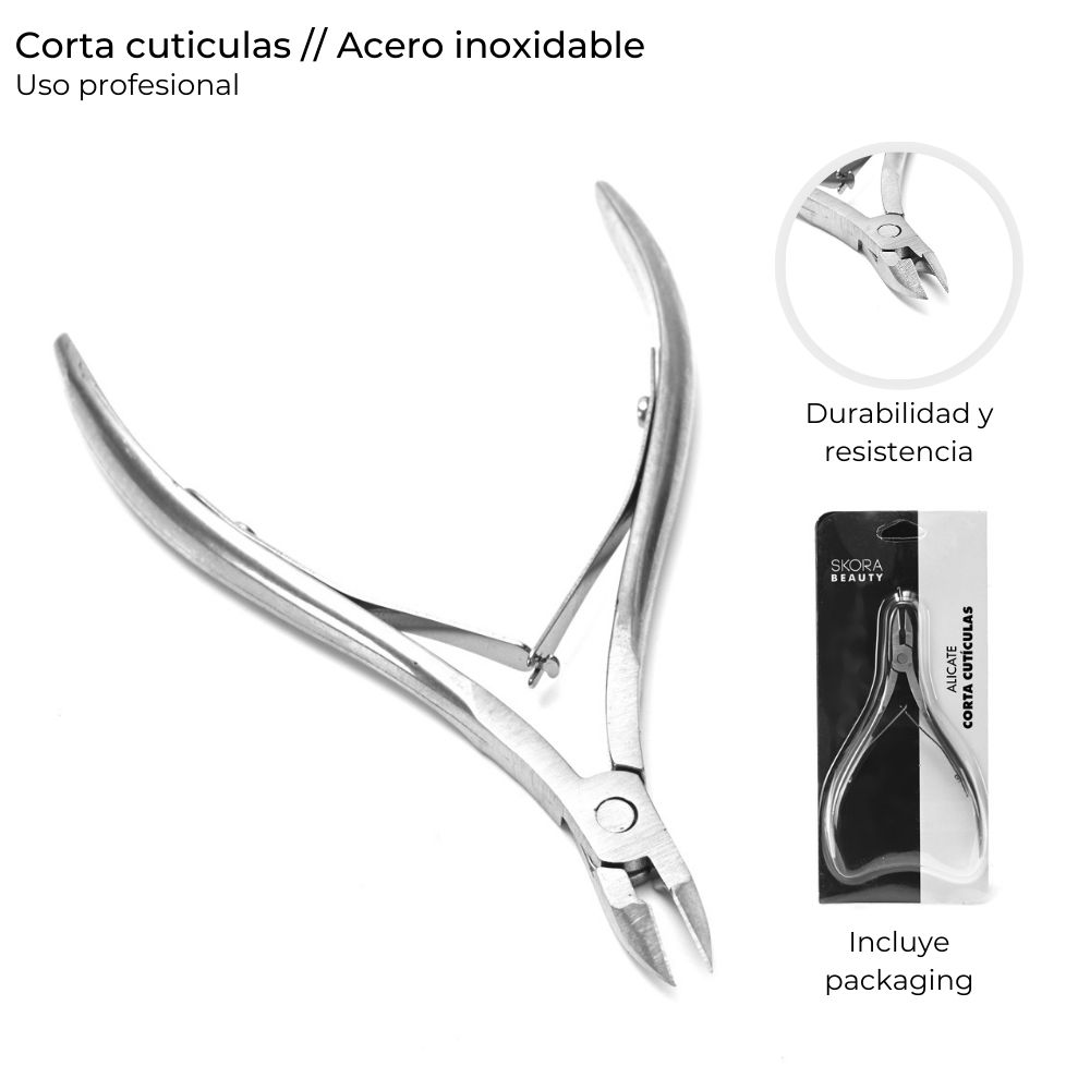 Alicate Cortacuticulas Acero Inoxidable 38985