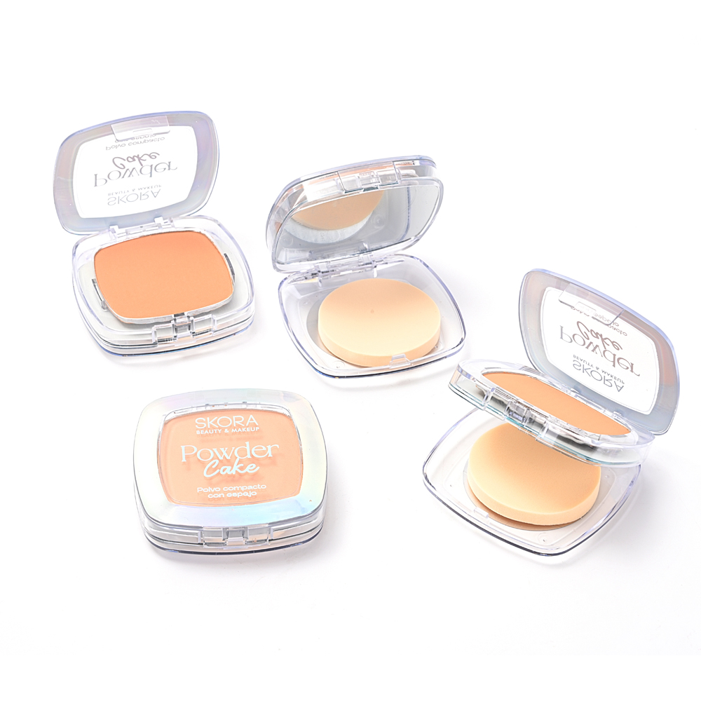 Polvo compacto con esponja y espejo 41781