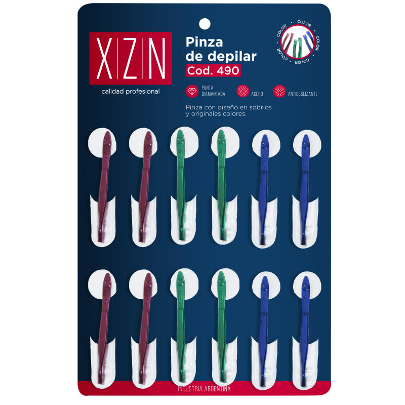 Pinza maciza color x 12