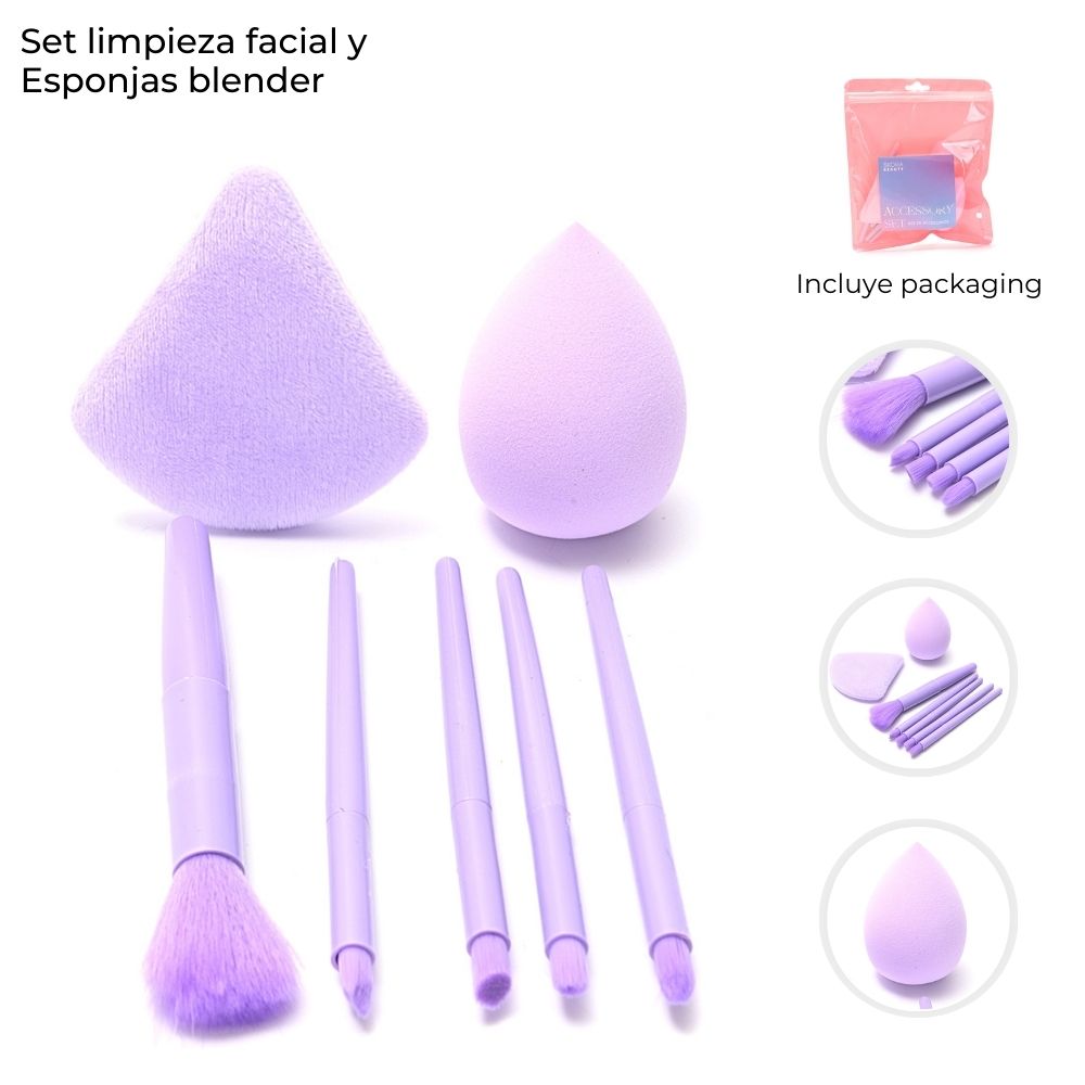 Set brochas y esponjas x 7 unidades 44025