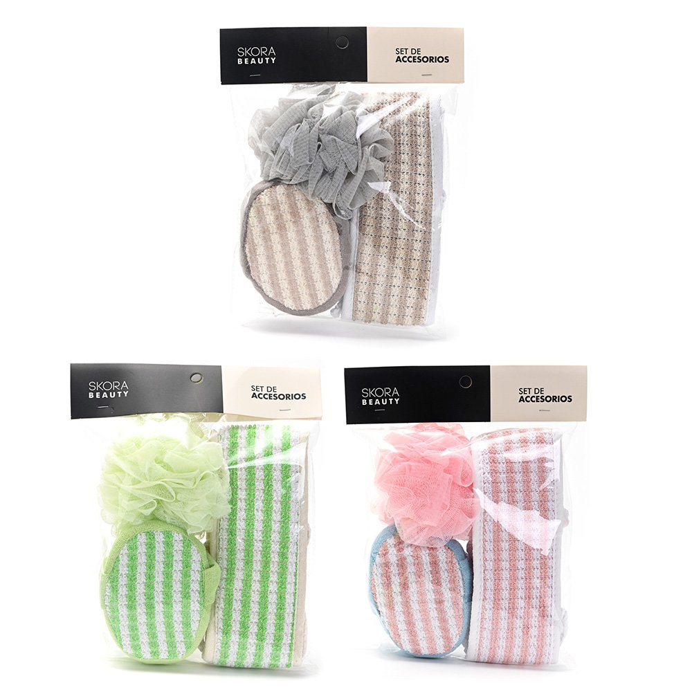 Set de Ducha x 3 Esponjas 38937